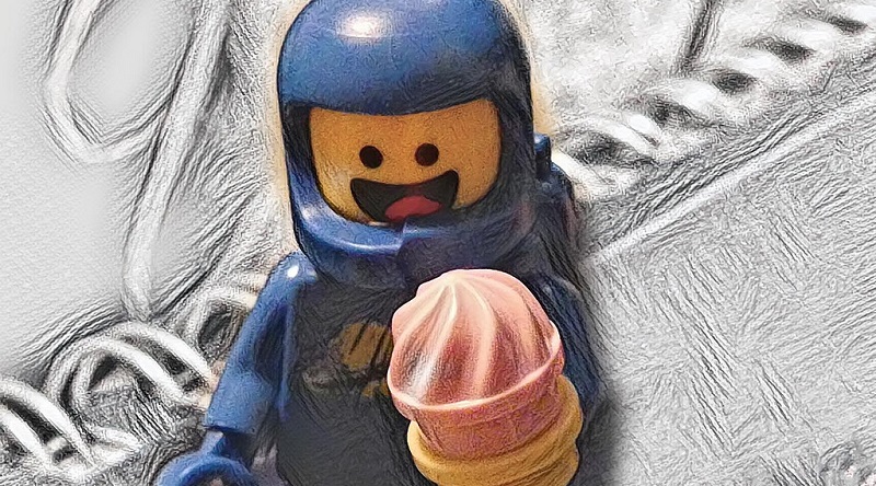 Brick Pic of the Day: A treat for Benny