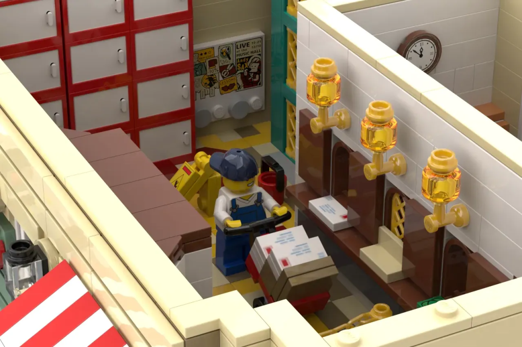 LEGO Ideas Modular Post Office in Neoclassical Style 3 1024x682