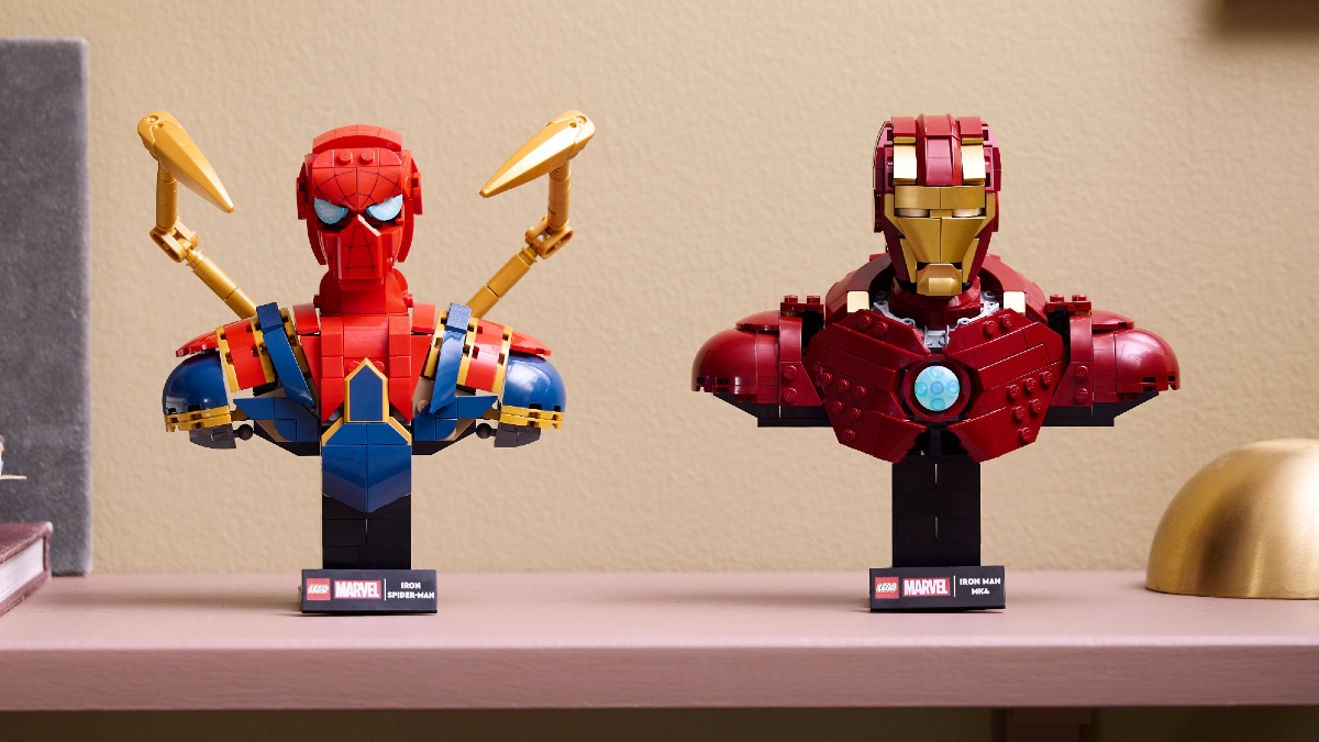 LEGO Marvel Iron Man and Iron Spider busts revealed