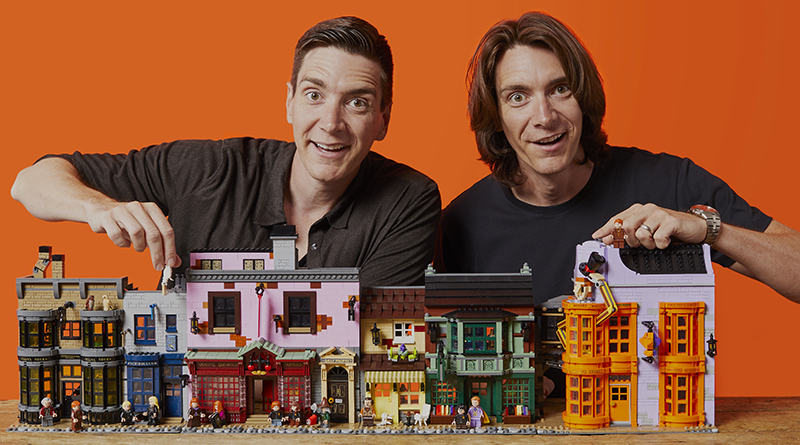 Weasley twin actors check out LEGO Harry Potter 75978 Diagon Alley