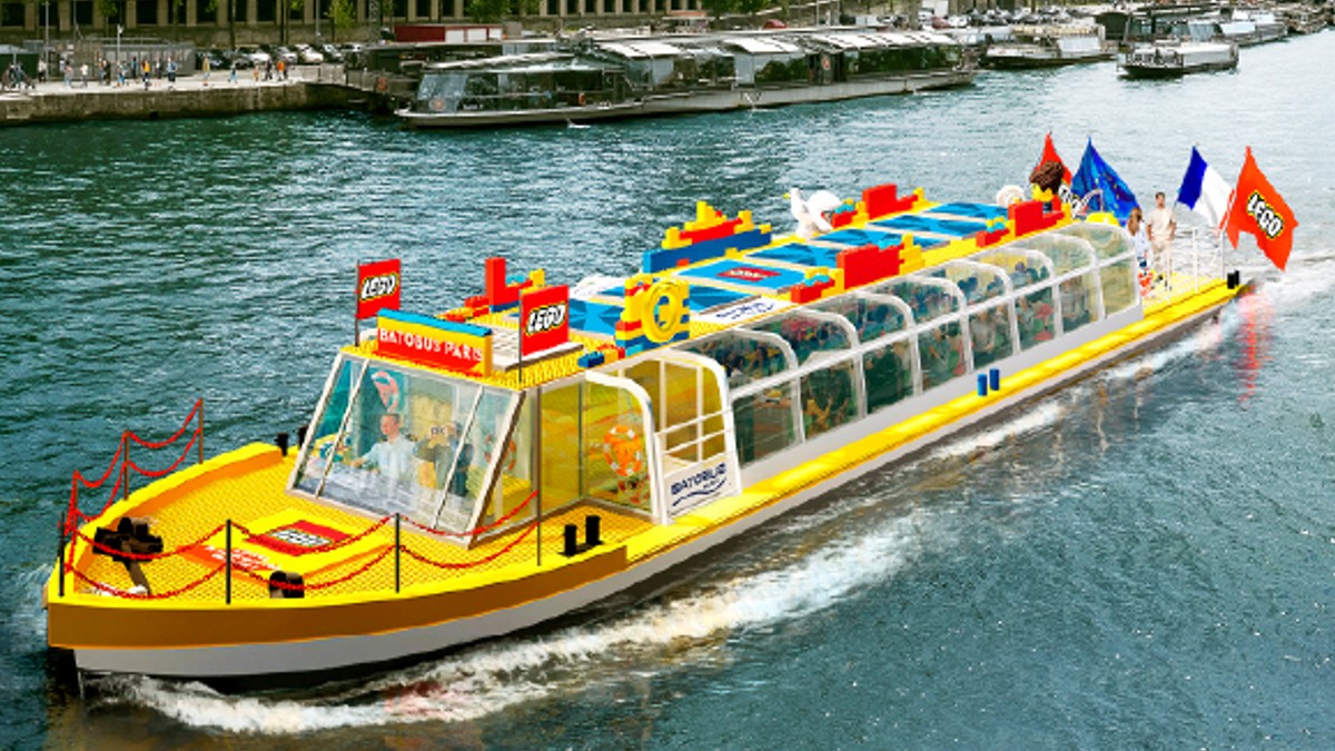 LEGO partners with Batobus for themed boat just in time for Paris Olympics