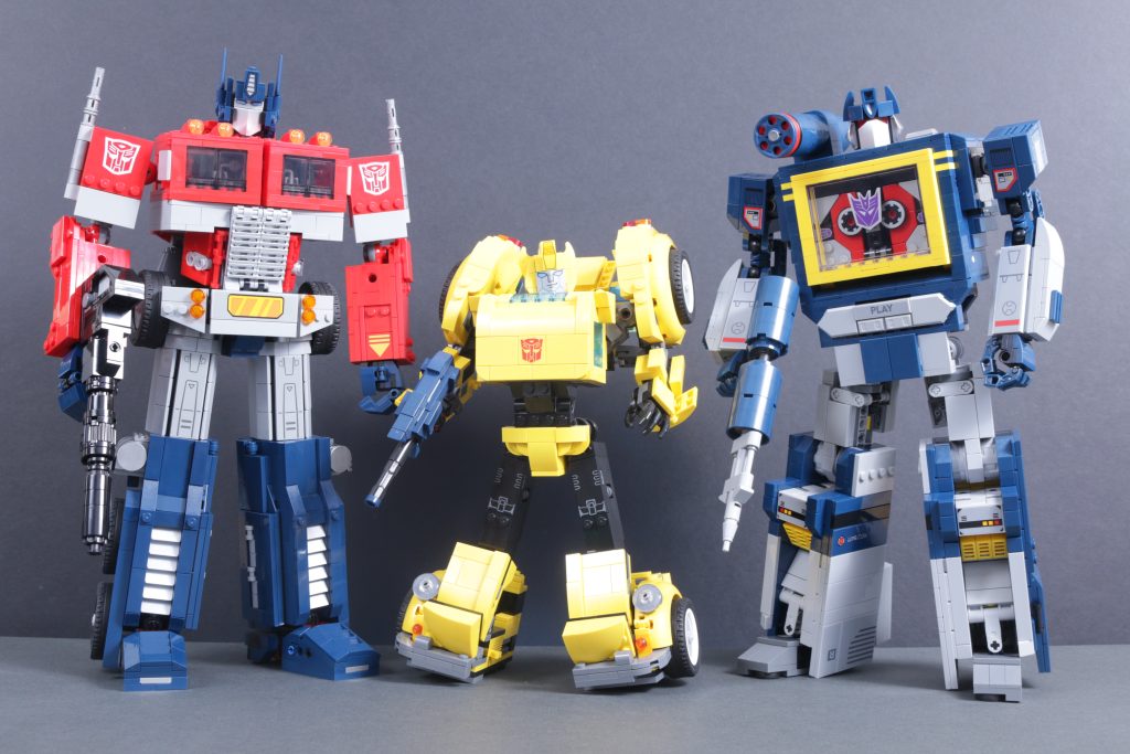 LEGO Icons Transformers 10358 Soundwave 10302 Optimus Prime comparison 10 1024x683