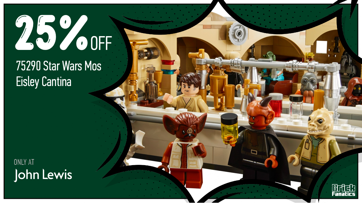 LEGO Star Wars 75290 Mos Eisley Cantina in stock with huge John Lewis discount