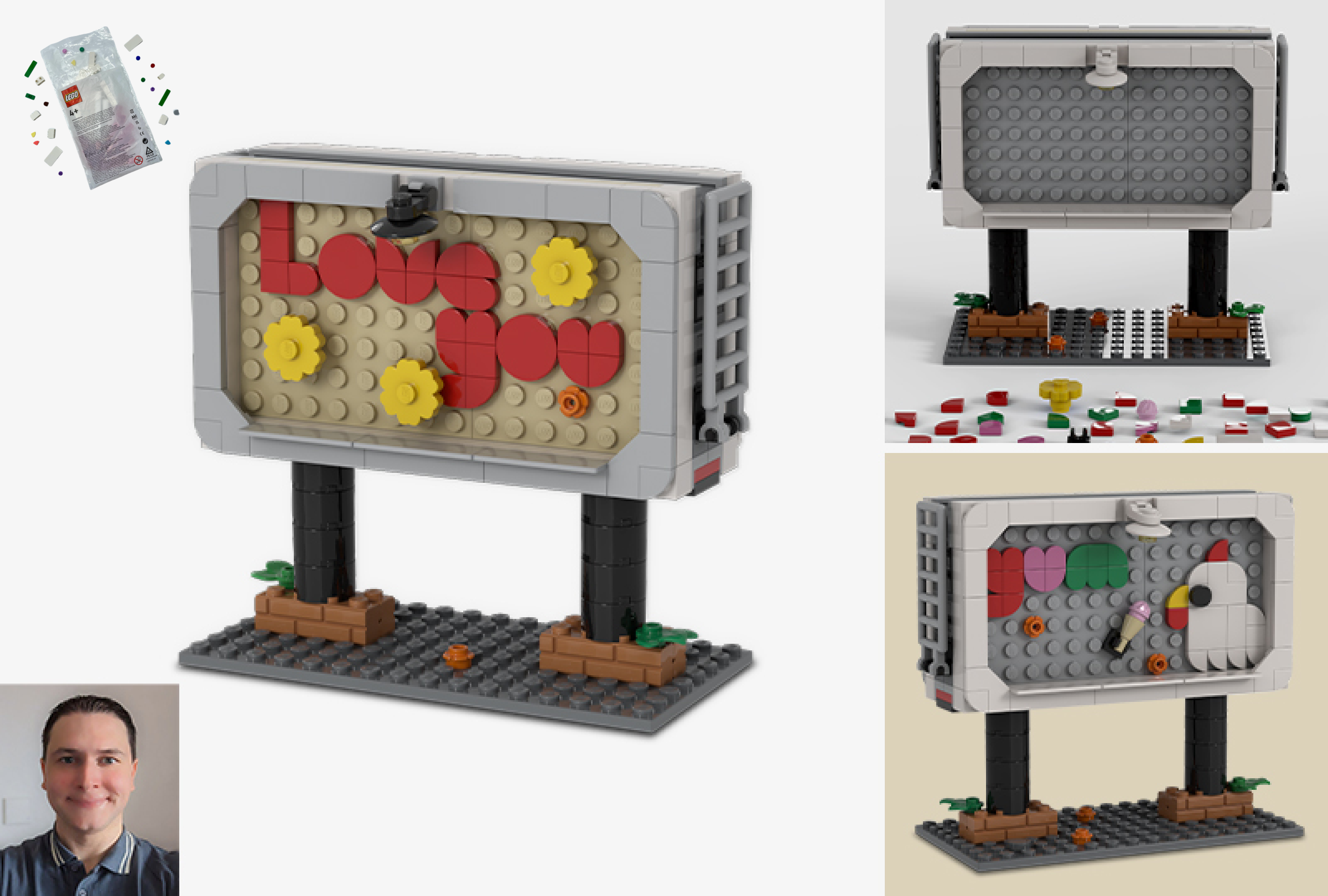 LEGO Ideas test lab billboard