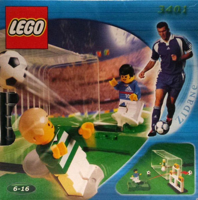 lego sports 3401 Shoot n Score Zidane Edition