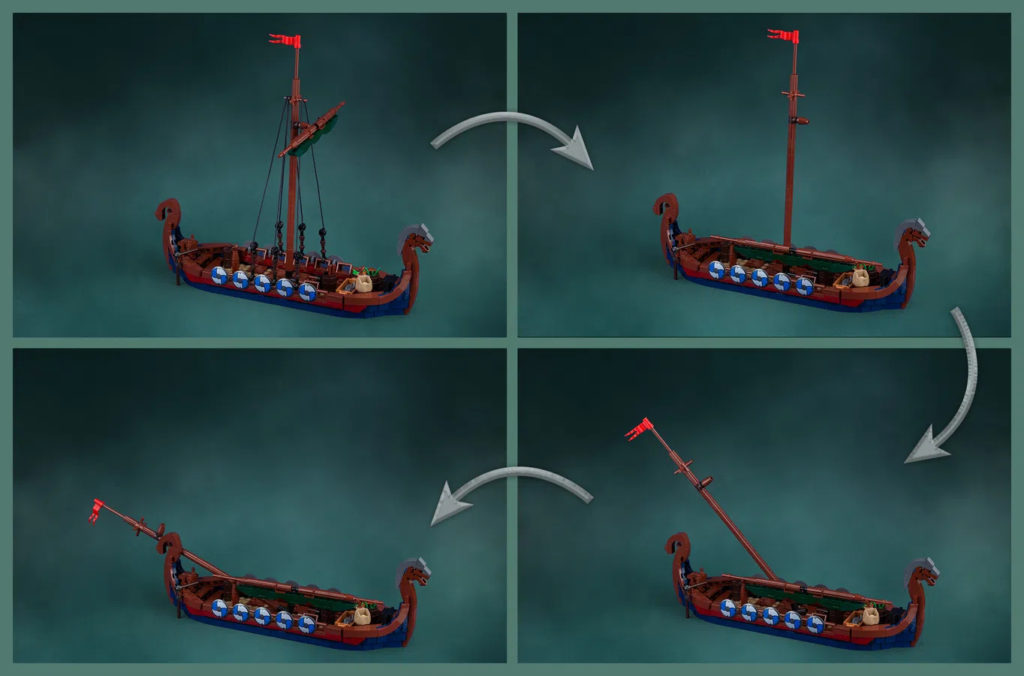 LEGO Ideas viking longship mast