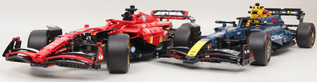 LEGO Technic 42207 Ferrari SF 24 F1 Car 42206 Oracle Red Bull Racing RB20 F1 Car comparison 9 1024x267