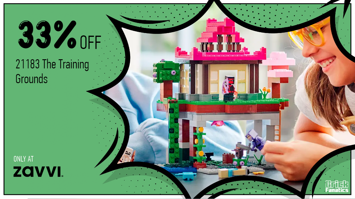 Get ready for battle with 33% off LEGO Minecraft 21183 The Training Grounds