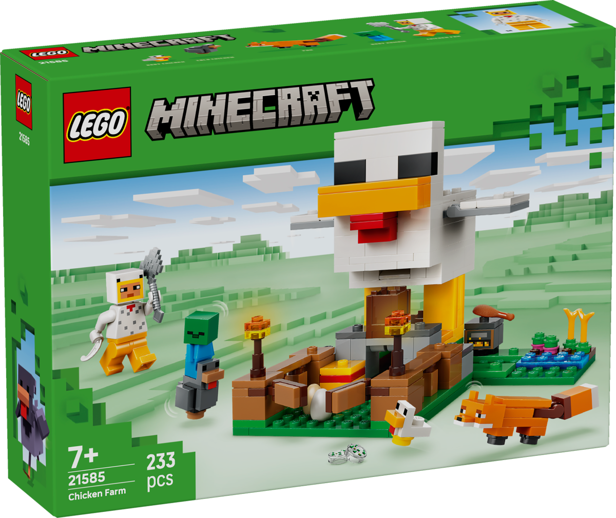LEGO Minecraft 21585 Chicken Farm box front 1200x1008
