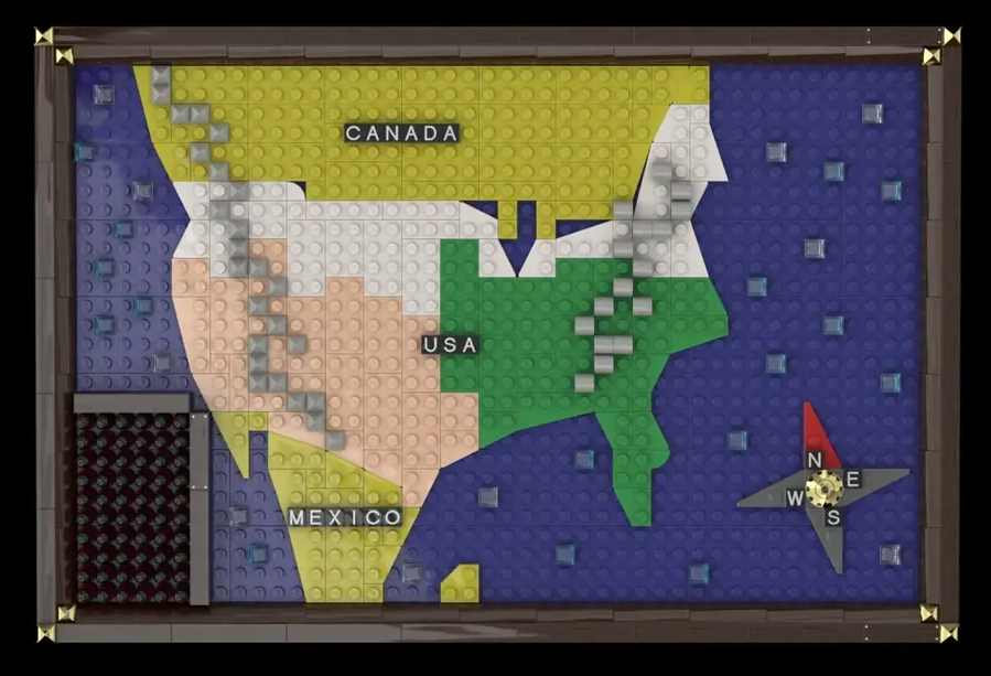 LEGO Ideas us map