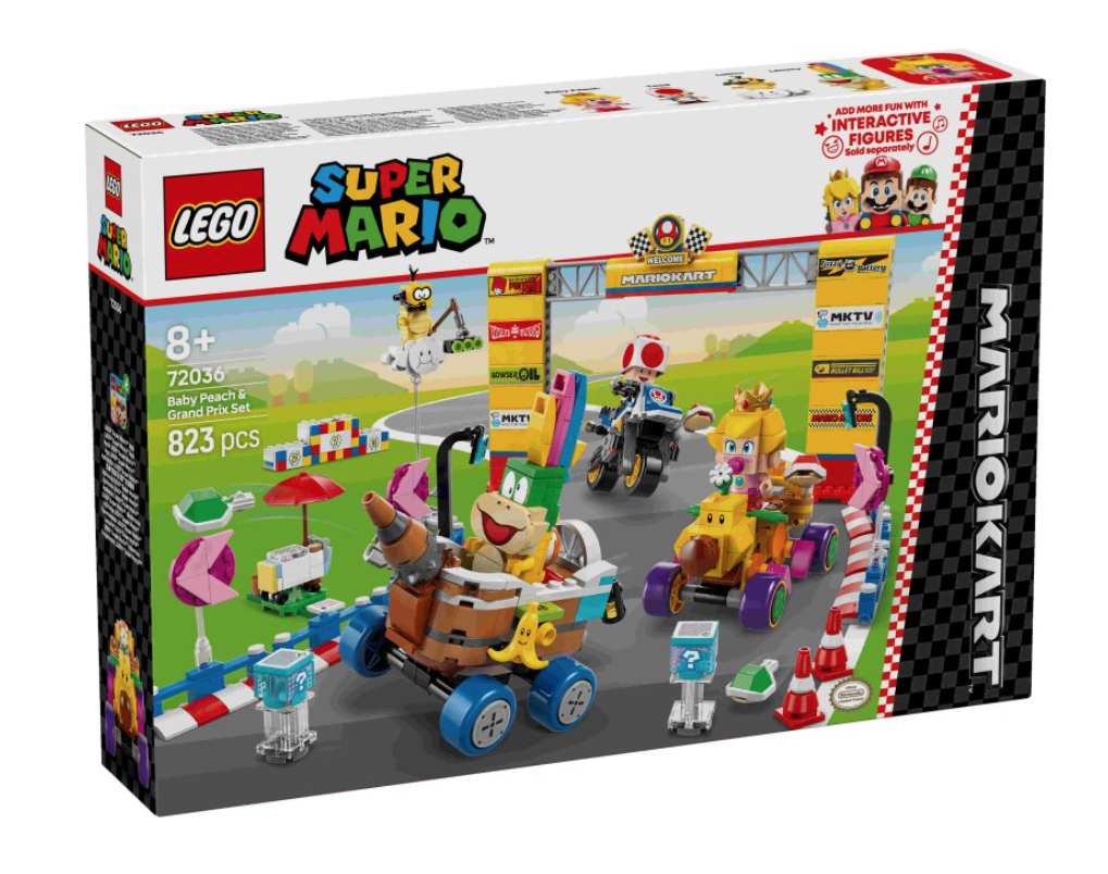 LEGO Mario Kart 72036 Baby Peach Grand Prix Set box front