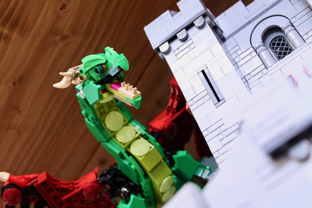 LEGO Creator 3 in 1 31161 Medieval Dragon 10305 Lion Knights Castle comparison 5 1024x683