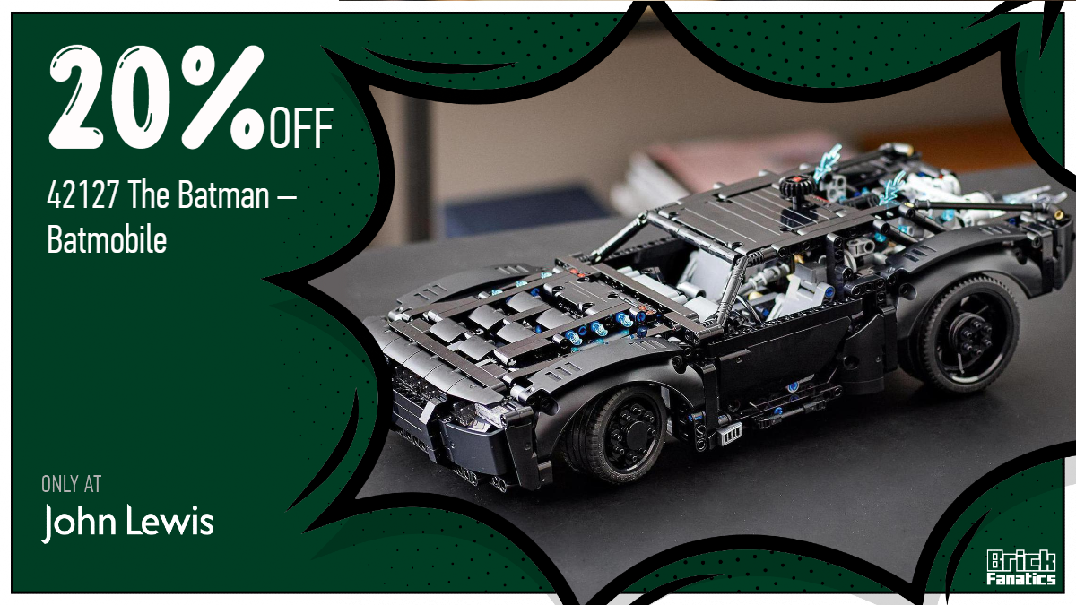Take to the streets of Gotham and get £18 off 42127 The Batman – Batmobile 