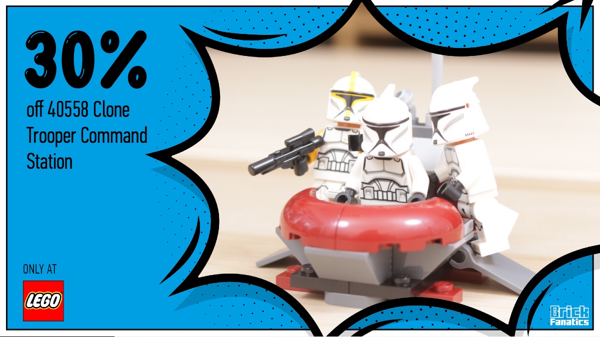 Last chance for massive discount on LEGO Star Wars 40558 Clone Trooper Command Station