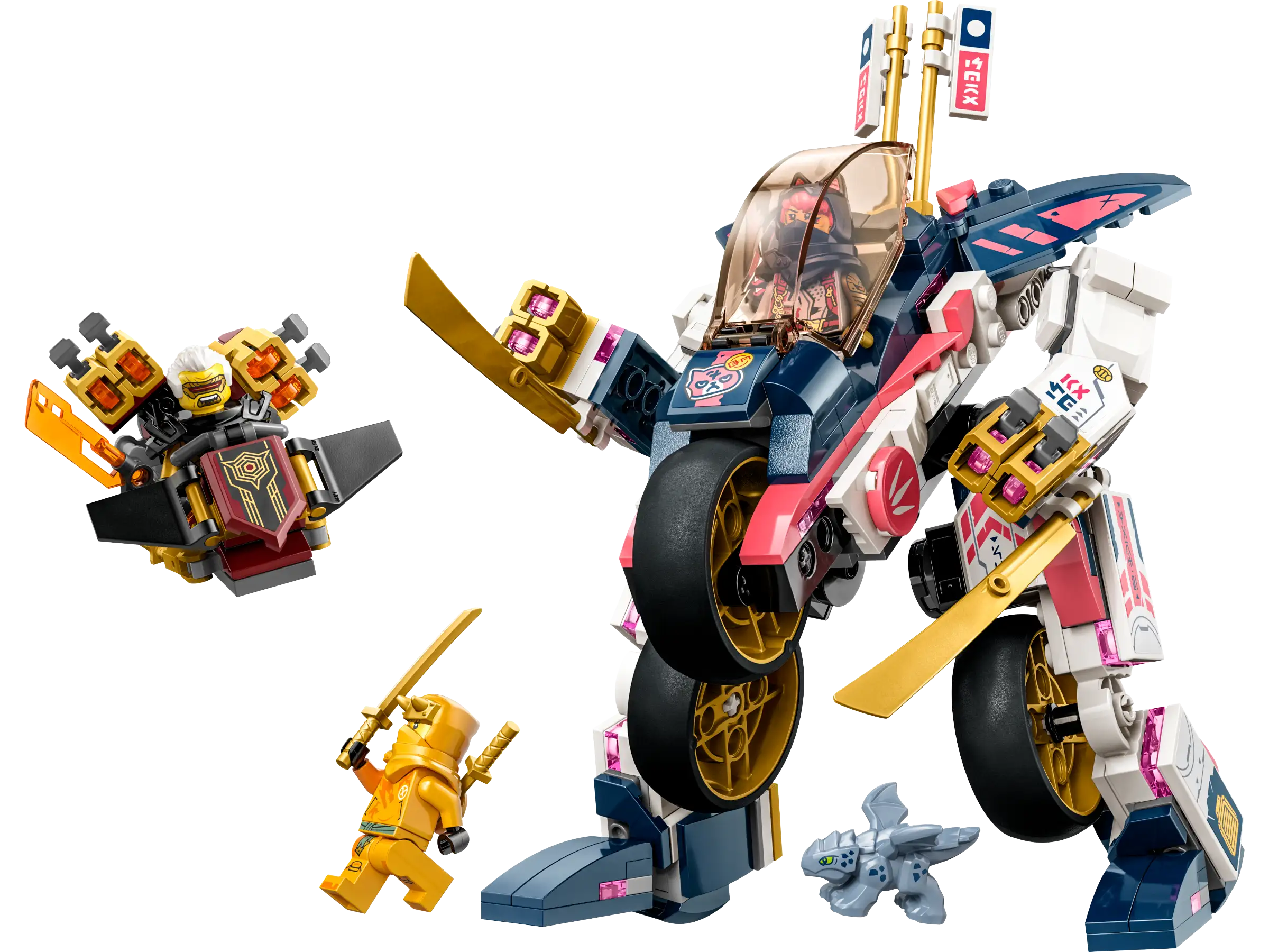 LEGO NINJAGO 71792 Soras Transforming Mech Bike Racer 2