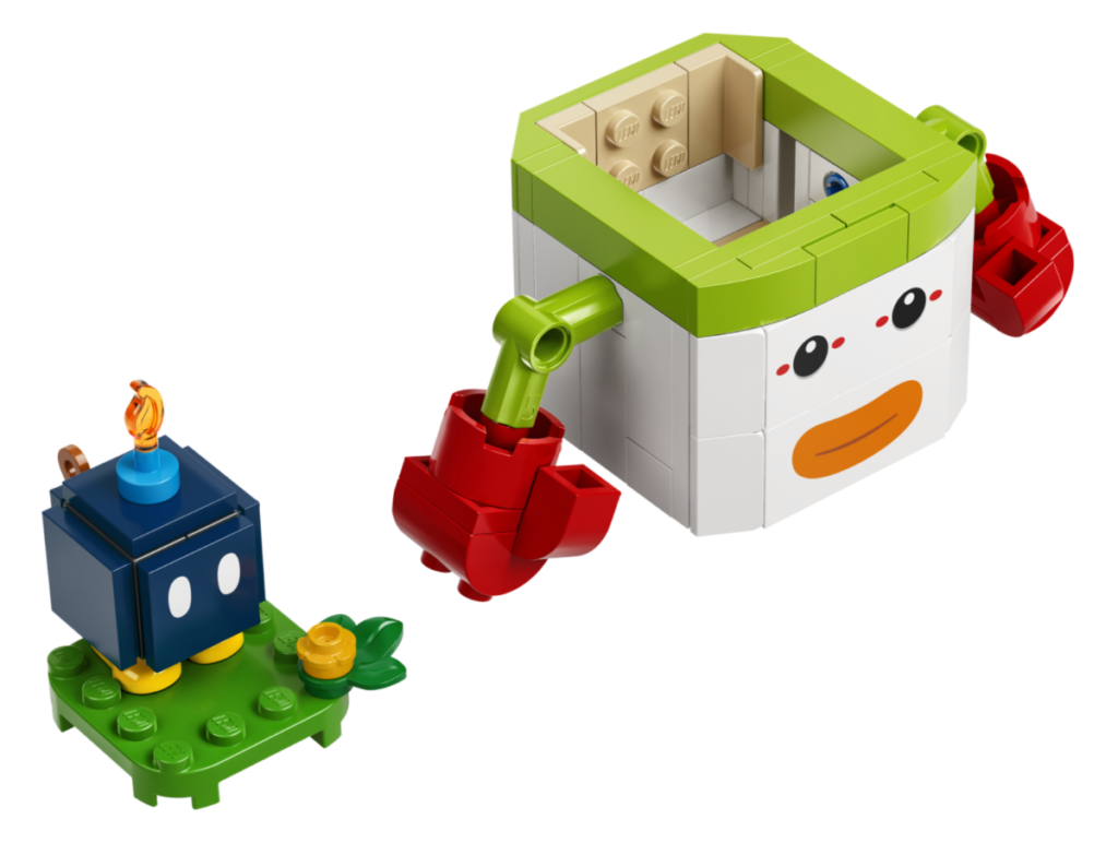 LEGO Super Mario 71398 Bowser Jr.s Clown Car Expansion Set contents 1024x772