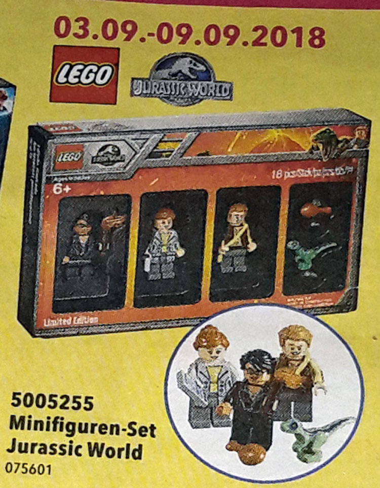 LEGO Jurassic Park Ian Malcom minifigure coming in Bricktober pack