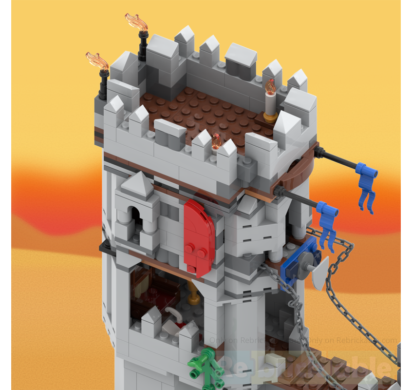 Rebrickable LEGO 31168 Bridge Keep alt build 4