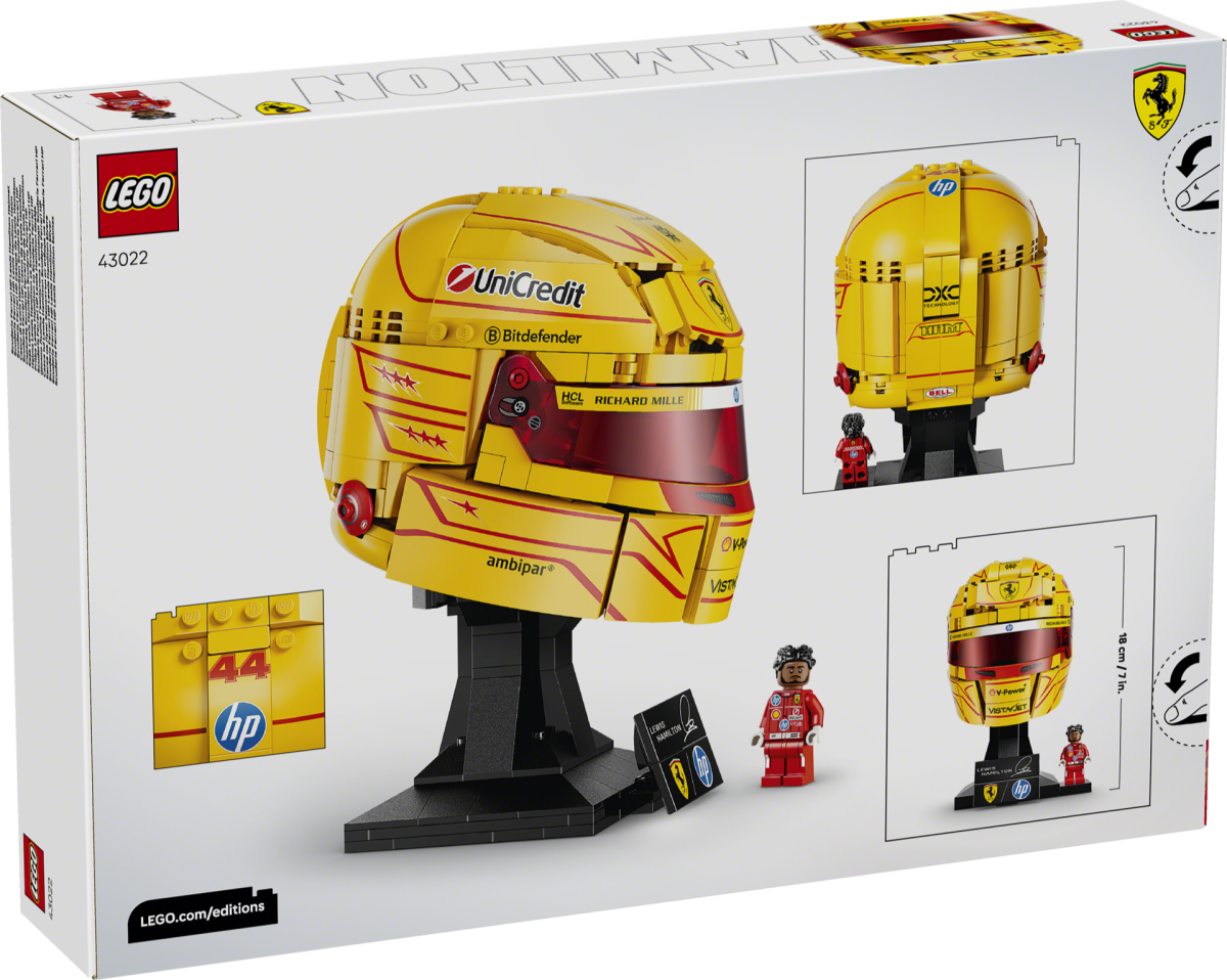 LEGO Editions 43022 Scuderia Ferrari HP Lewis Hamilton Helmet 4 1200x958