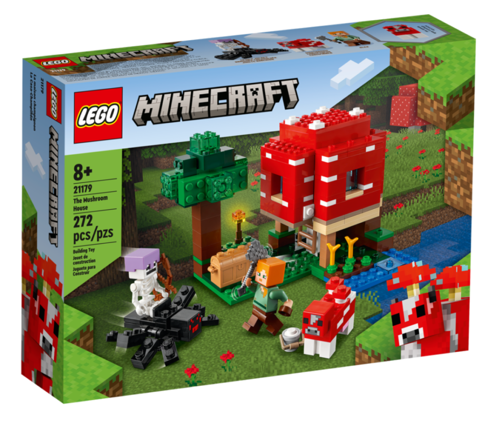 LEGO Minecraft 21179 The Mushrooom House box 1024x870