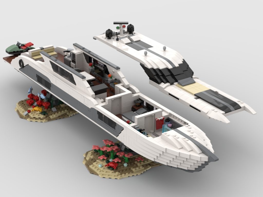 modern spot yacht lego bricklink series 5 vanbrickhoven 1024x768