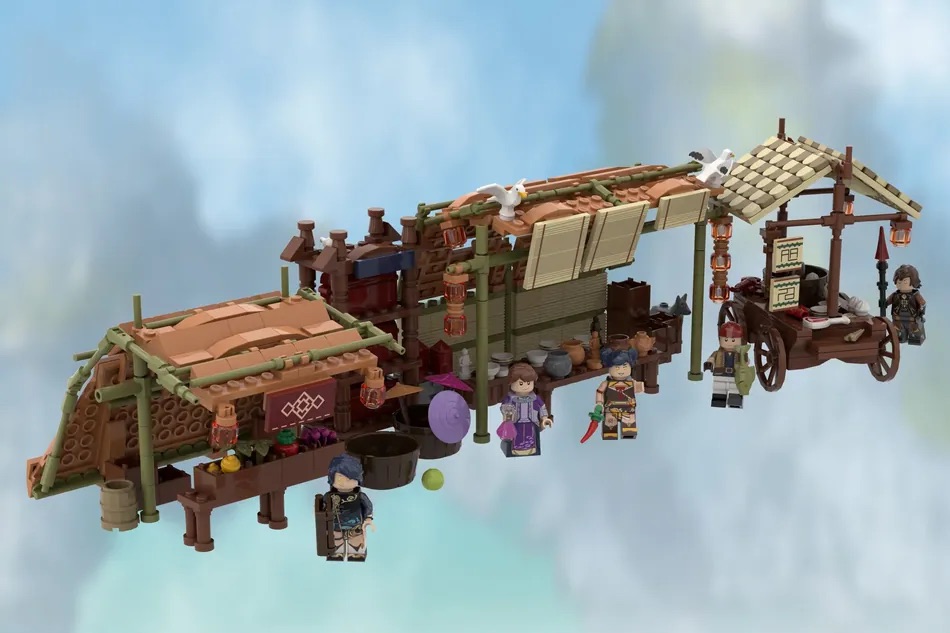 LEGO Ideas Genshin Impact Liyue Harbor Wharf 3