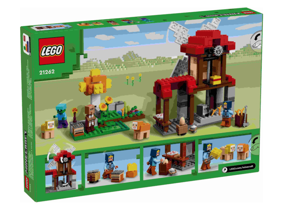 LEGO Minecraft 21262 The Windmill Farm box back