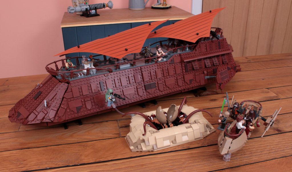 LEGO Star Wars 75397 Jabbas Sail Barge 75396 Desert Skiff Sarlacc Pit review 1 1024x606