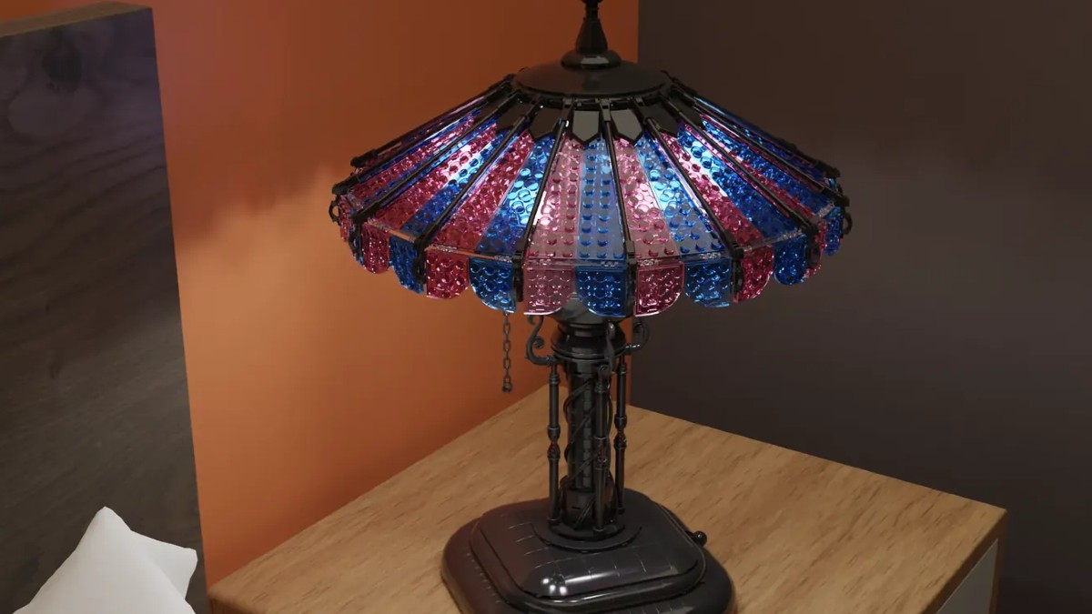 Working LED lamp shines on the first 2023 LEGO Ideas review