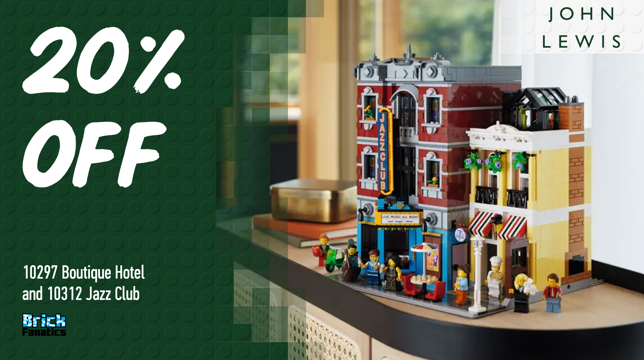 Pick up a pair of LEGO Modular Buildings for less right now