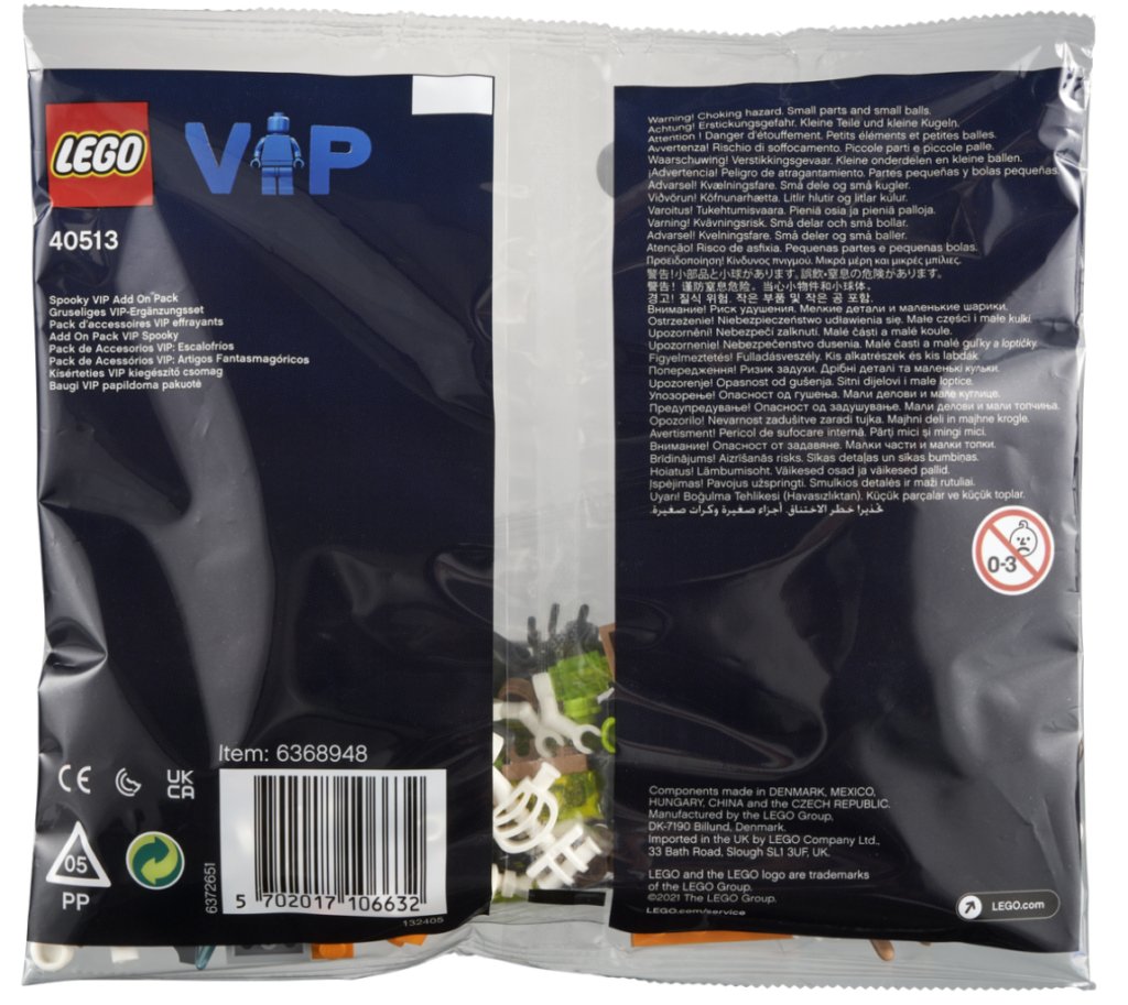 LEGO 40513 Spooky VIP addon pack bag front 1024x913