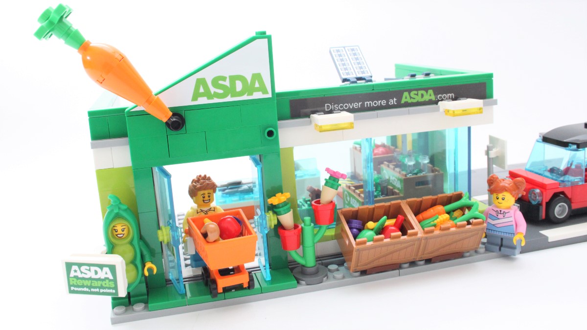 Every difference in the ASDA edition of LEGO City 60347 Grocery Store