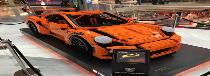 Epic Full-Sized Porsche 911 GT3 RS Lego Car in Sweden