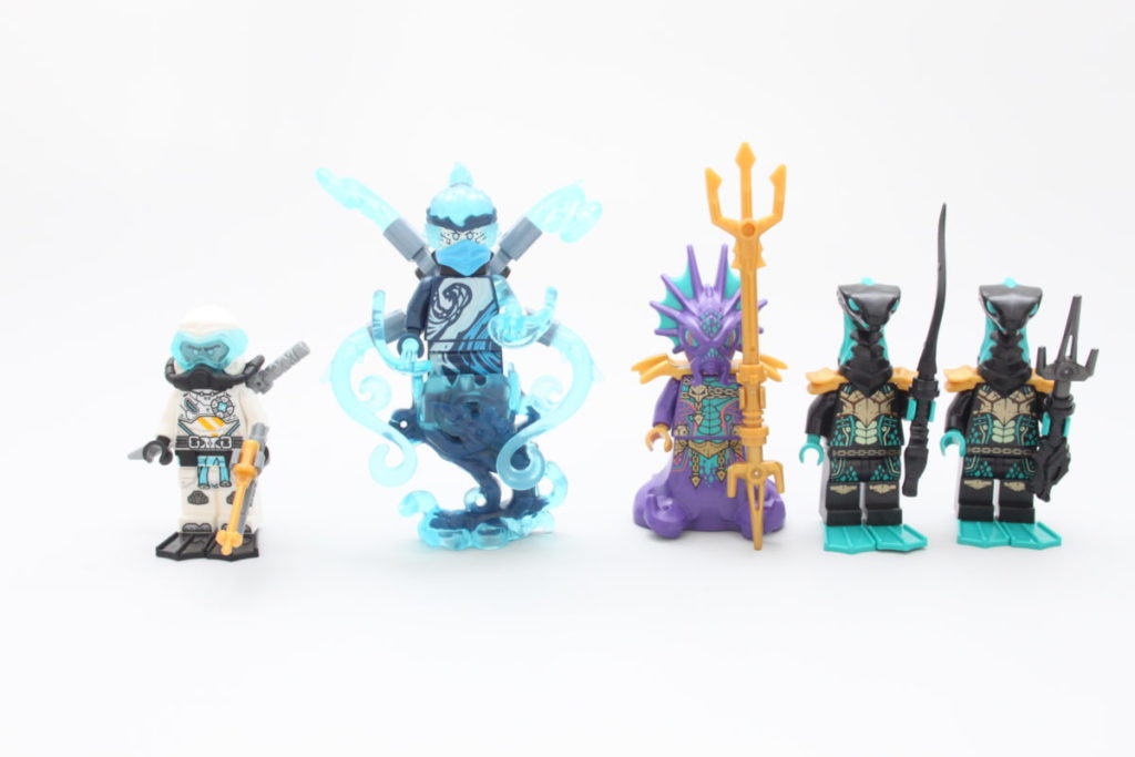 LEGO NINJAGO 71754 Water Dragon review minifigures 1024x683