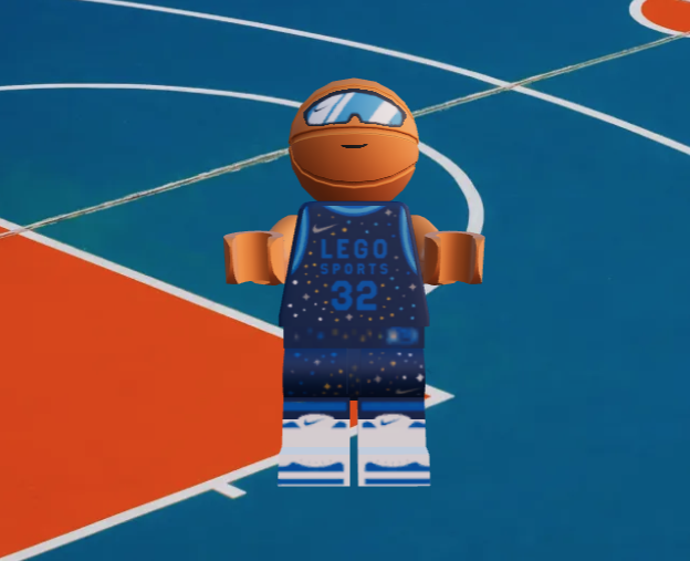 LEGO 43008 Nike Dunk BBall Head minifigure 1