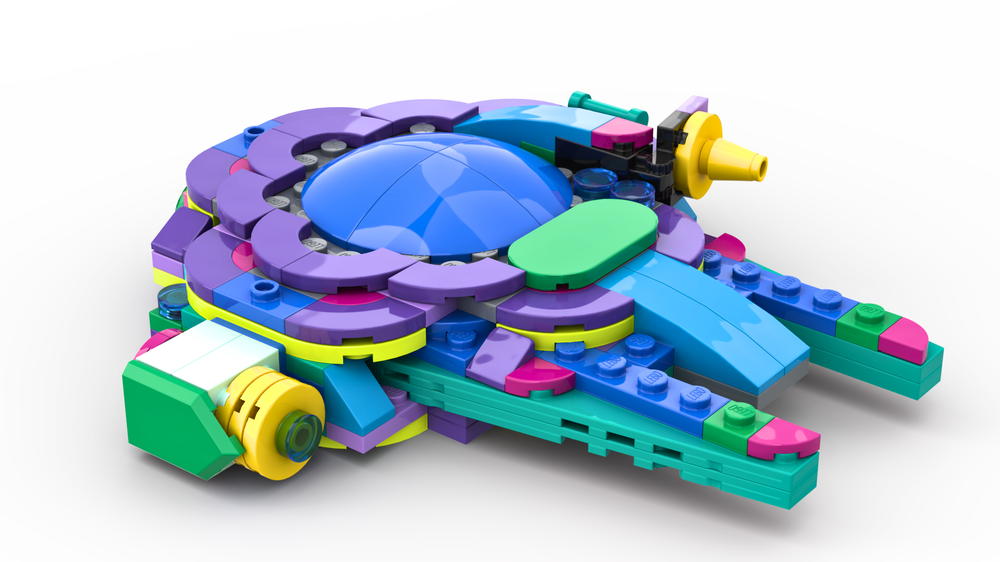 REBRICKABLE LEGO Creator 31157 Exotic Peacock Millennium Falcon