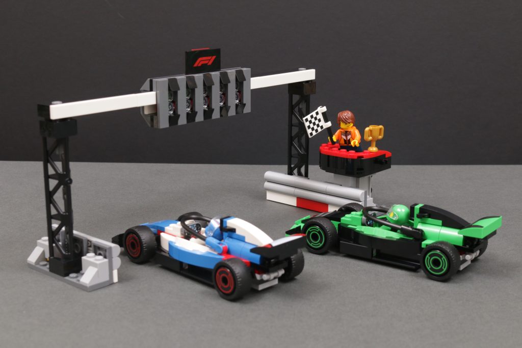 LEGO City 60474 F1 Grid with VCARB Sauber Race Cars review 1 1024x683