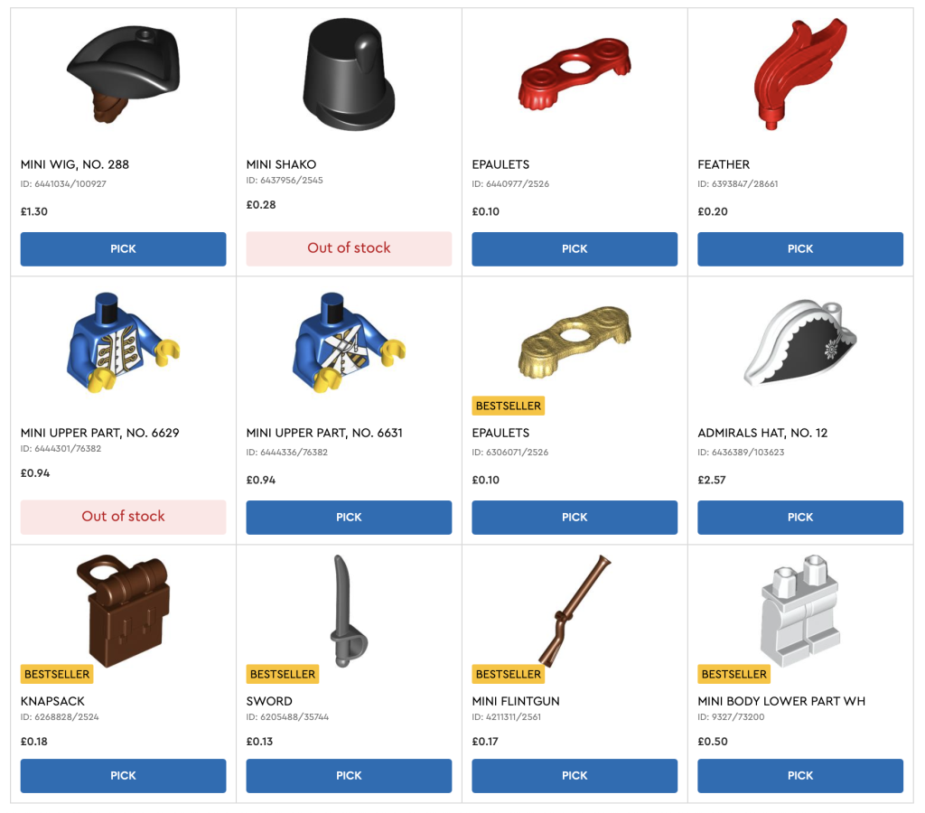 LEGO Pick a Brick Imperial Soldiers pieces 1024x900