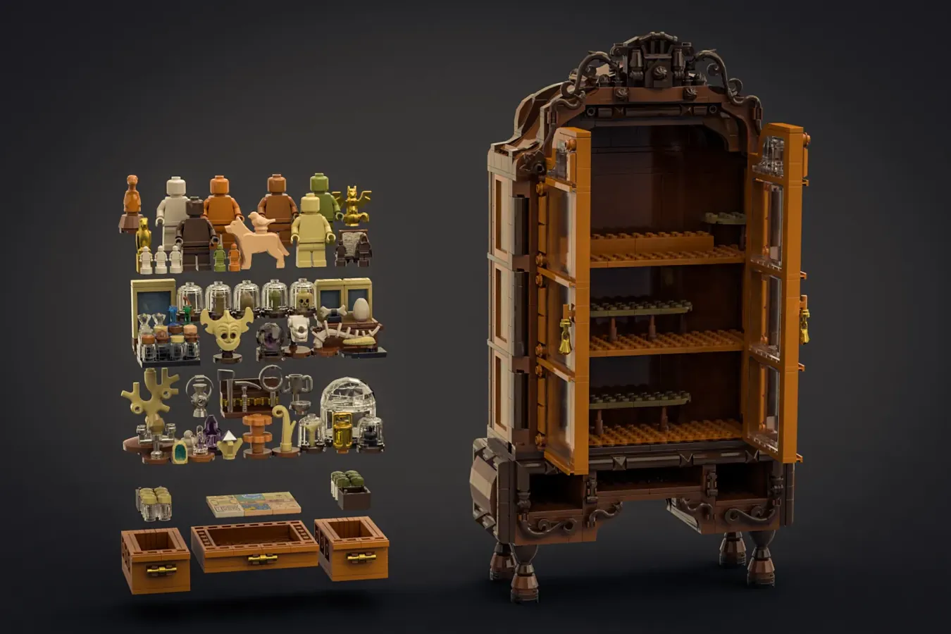 LEGO Ideas antique cabinet 5