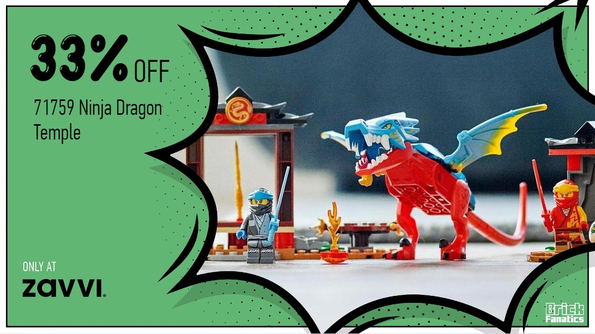 Don't miss out on a massive 33% off LEGO NINJAGO 71759 Ninja Dragon Temple