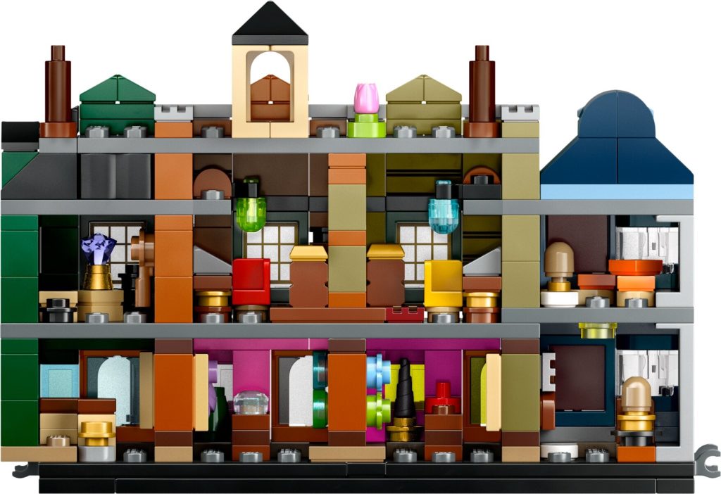 LEGO 76444 Harry Potter Magiczne sklepy na Ulicy Pokatnej kadr2 1024x702