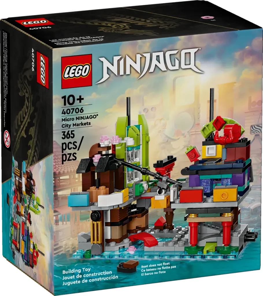 LEGO NINJAGO 40706 Micro NINJAGO City Markets box front 910x1024