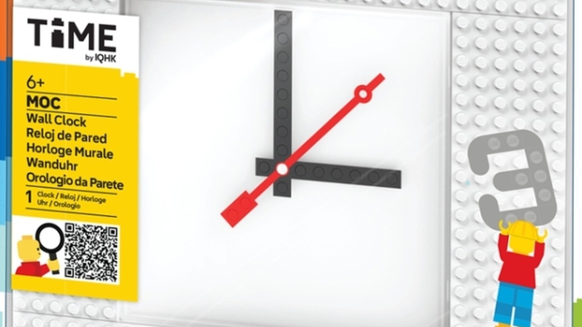 Stylish and customisable LEGO wall clock revealed