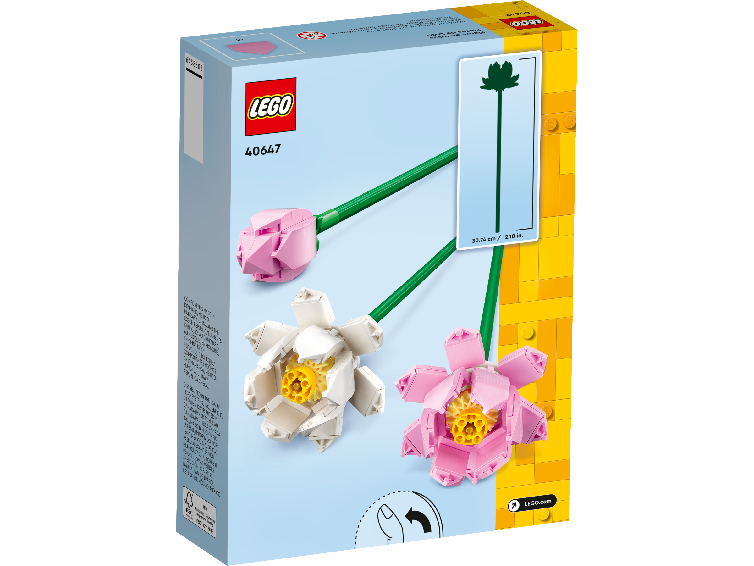 40647 lotus flowers box back