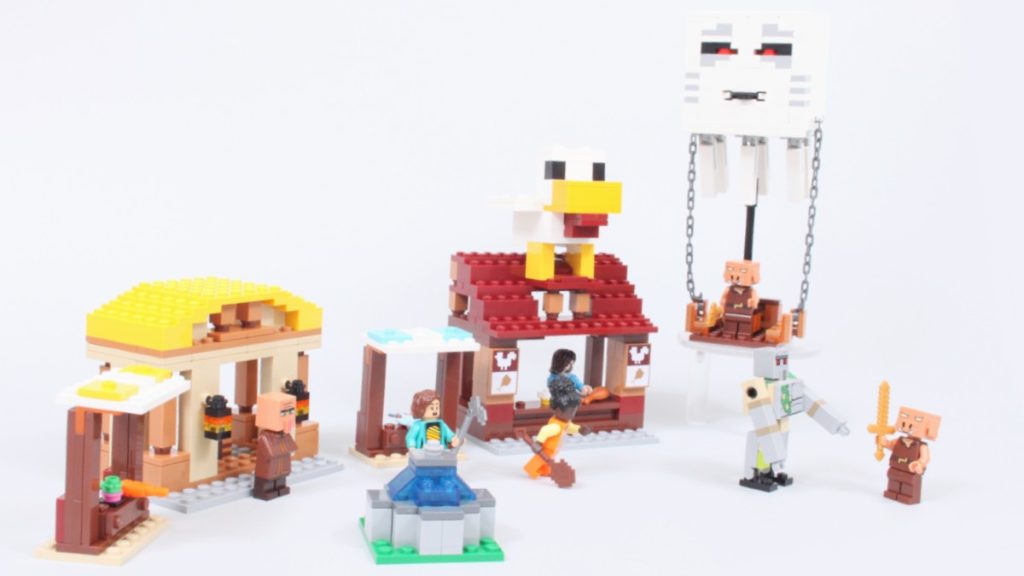lego minecraft 21272 ghast balloon village attack review featured 1024x576
