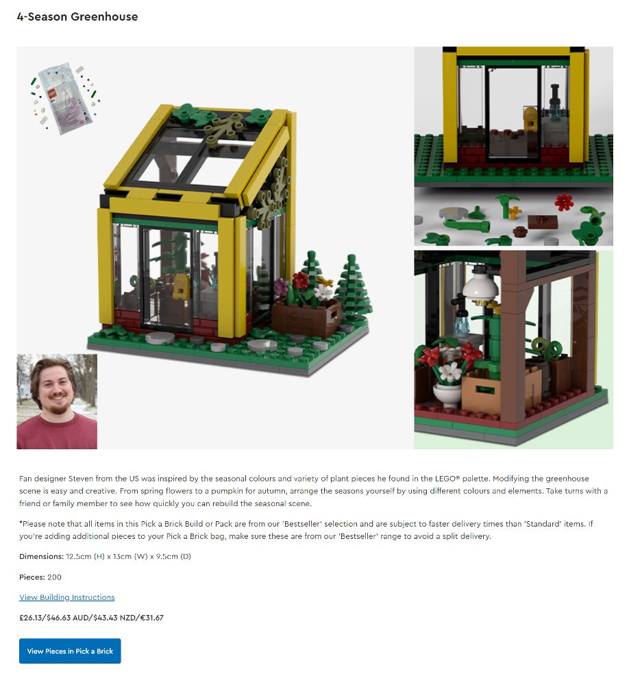 LEGO Ideas test lab greenhouse