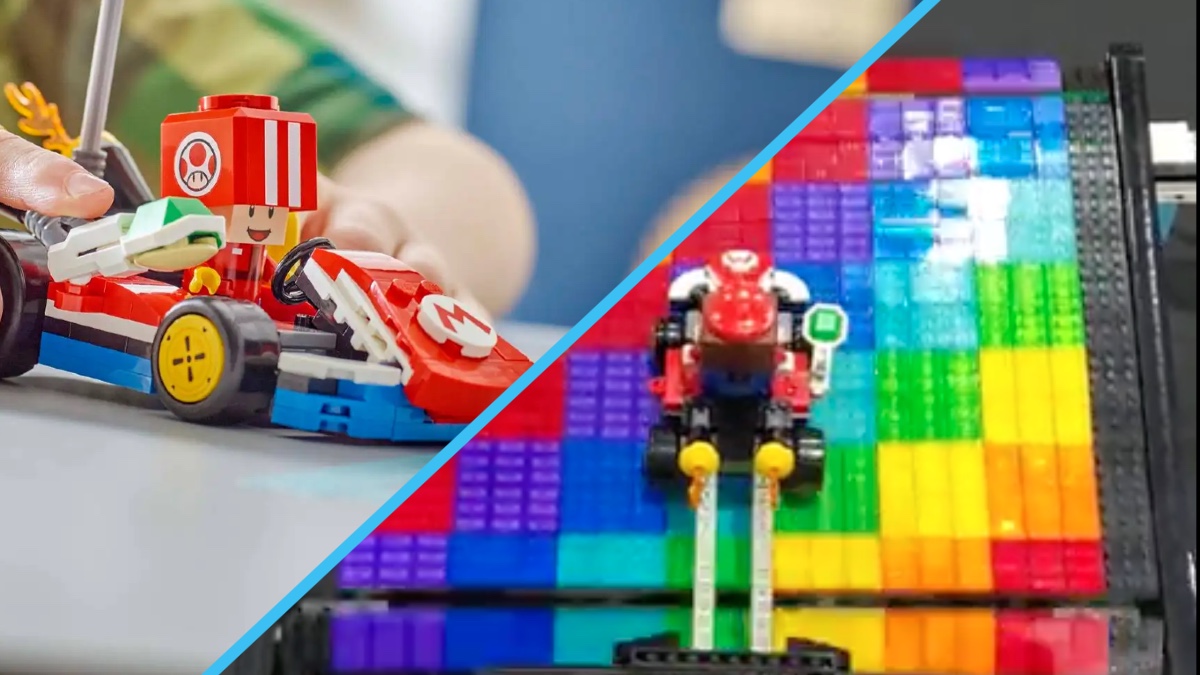 LEGO Mario Kart is fine, but this is the Rainbow Road simulator we really need