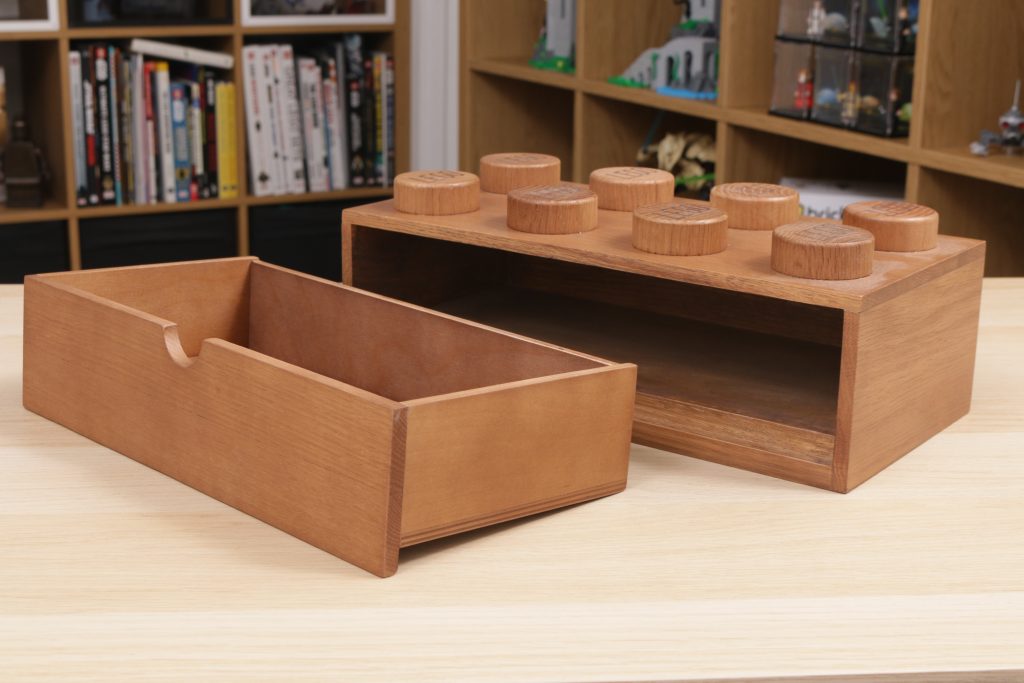 LEGO Room Copenhagen Wooden Desk Drawer 2x2 and 2x4 review 41 1024x683
