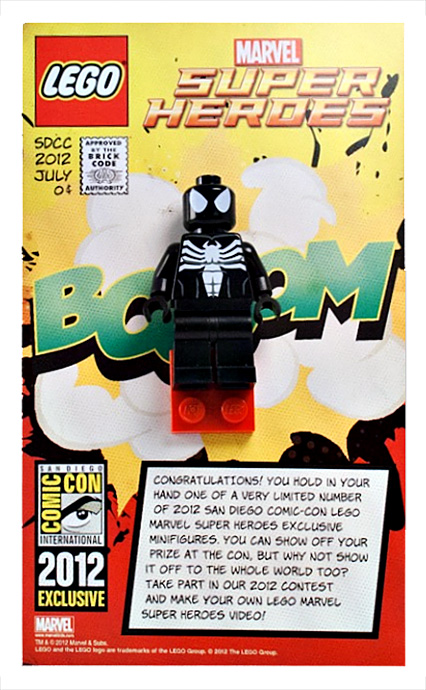 LEGO Marvel San Diego Comic Con 2012 exclsuive black suit Spider Man