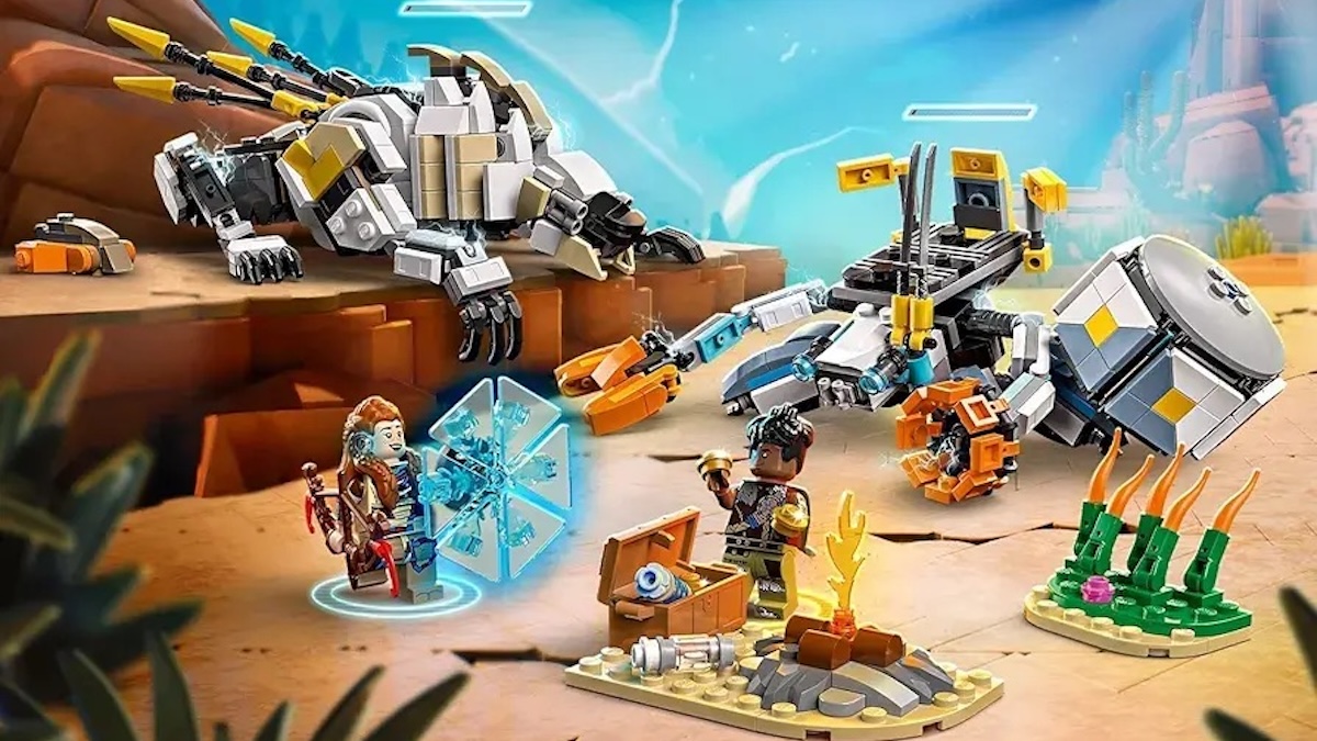 Pre-orders open for LEGO Horizons 77037 Aloy & Varl vs. Shell-Walker & Sawtooth